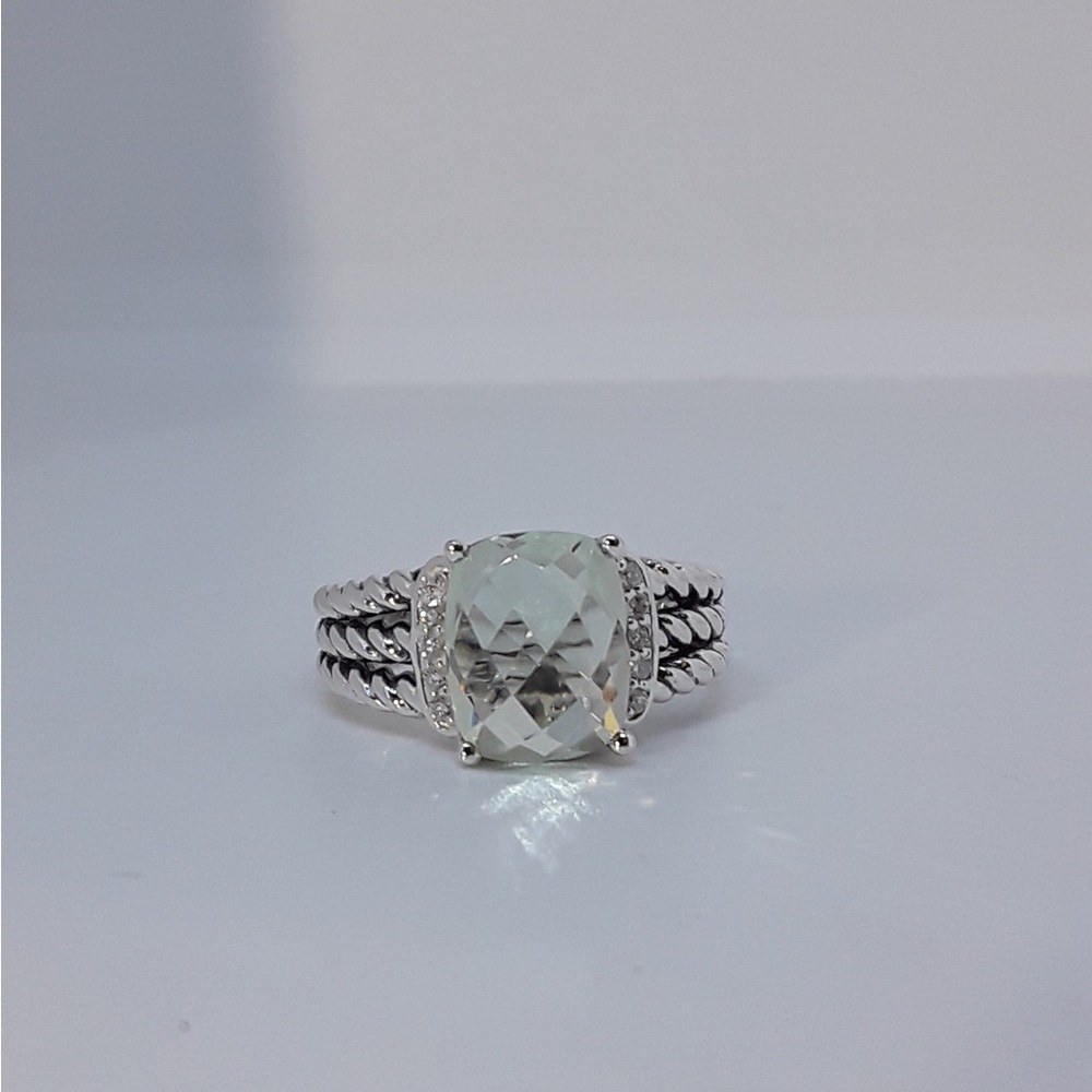 David Yurman Petite Wheaton Ring in Prasiolite